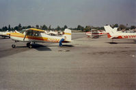 N2017Z @ KEMT - Cessna N2017Z at El Monte airport, 21 August 1988, Kurt Rudolph returning from first solo. - by Mrs. T. W. Rudolph