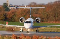 F-HFKG @ LFRB - Embraer ERJ-145LR, Lining up rwy 07R, Brest-Bretagne Airport (LFRB-BES) - by Yves-Q