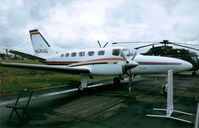 N441AG @ EGLF - At the 1984 Farnborough International Air Show. Scanned from slide. - by kenvidkid