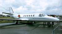 N141AB @ EGLF - At the 1984 Farnborough International Air Show. Scanned from slide. - by kenvidkid