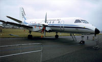 SE-ISB @ EGLF - At the 1984 Farnborough International Air Show. Scanned from slide. - by kenvidkid