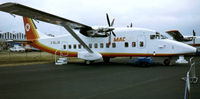 G-BLJR @ EGLF - At the 1984 Farnborough International Air Show. Scanned from slide. - by kenvidkid