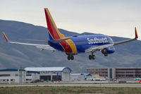 N923WN @ KBOI - Landing RWY 10L. - by Gerald Howard
