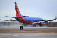 N956WN @ KBOI - Landing RWY 28R. - by Gerald Howard