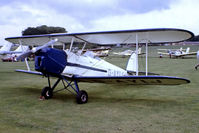 G-AYIJ @ EGTH - G-AYIJ   SNCAN Stampe SV.4B [376] Old Warden~G 13/07/1980. From a slide. - by Ray Barber
