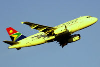 ZS-SFE @ FAJS - Airbus A319-131 [2281] (South African Airways) Johannesburg Int~ZS 19/09/2006. Taken through the glass of the terminal. - by Ray Barber