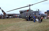 MM81128 @ EGVI - Agusta-Bell AB.212 [5648] (Italian Army) RAF Greenham Common~G 23/07/1983. From a slide. - by Ray Barber