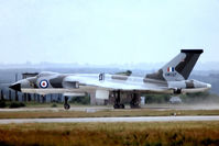 XM597 @ EGVI - Avro Vulcan B.2 [SET61] (Royal Air Force) RAF Greenham Common~G 07/07/1974. From a slide. - by Ray Barber