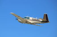 N345WG @ KOSH - Mooney M20E - by Mark Pasqualino