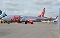 G-JZHB @ EGHH - Exits paintshop after repaint - by John Coates