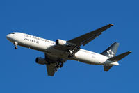 N653UA @ EGLL - Boeing 767-322ER [25391] (United Airlines) Home~G 10/11/2013. 0n approach 27R.
