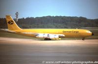 D-ABUA @ EDDK - Boeing 707-330C - German Cargo Service, Subsidiary of Lufthansa - D-ABUA - 1978 - CGN, from a slide - by Ralf Winter