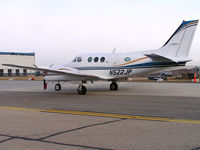 N522JP @ KBOI - Rain/snow seeding equipment off wing and bottom.