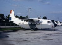 FAP215 @ MIA - Parked up - april 1982