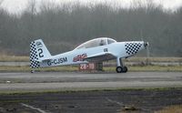 G-CJSM @ EGFH - New build resident RV-8. The aircraft will replace G-VFDS as Raven 2 in the 6-ship Team Raven for the 2017 display season. - by Roger Winser