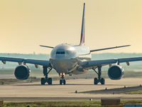 TC-JDS @ EDDF - taxiing to the active, on an early morning departure from Frankfurt - by Friedrich Becker
