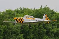 F-HAKZ @ LFFQ - Zlin Z-526 Trener Master, Take off rwy 28, La Ferté-Alais (LFFQ) air show 2016 - by Yves-Q