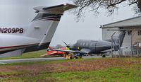 G-SAKS @ EGHH - AT Pilatus Centre after repaint - by John Coates