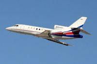 N954SG @ KLAX - Falcon 50 departing LAX - by FerryPNL