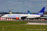 LN-RCY @ EGCC - SAS Scandinavian Airlines Eurobonus livery - by Chris Hall