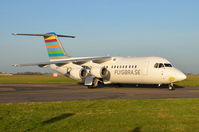 SE-RJI @ EGSH - Just landed at Norwich - by Graham Reeve