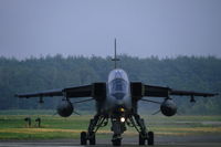 XX842 @ EHTW - Royal Air Force 41 sqn Jaguar T.2 taxiing at Twente air base, the Netherlands, 1984 - by Van Propeller