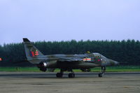 XZ355 @ EHTW - Royal Air Force 41 sqn Jaguar GR.1 taking off from Twente air base, the Netherlands, 1984 - by Van Propeller