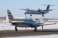 N31932 @ KBOI - Taxing on Alpha to RWY 10L while Horizon N446QX lands on 10L.