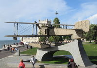 17 - Fairey 111-D steel replica at Belem, Lisbon, Portugal, commemorating the first air crossing of the South Atlantic in 1922. - by moxy