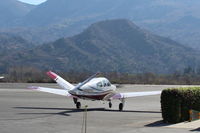 N7156N @ SZP - 1968 Beech V35A BONANZA, Continental IO-520 285 Hp, taxi from fuel dock - by Doug Robertson