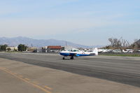 N91689 @ SZP - 1946 North American NAVION, Continental E225 upgrade, Young Eagles Flight, taxi off the active - by Doug Robertson