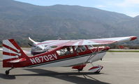 N8702V @ SZP - 1975 Bellanca 8KCAB DECATHLON, Lycoming IO-320 150 Hp, taxi - by Doug Robertson