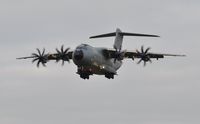ZM411 @ EGFH - Low pass over Runway 22 by RAF Atlas C.1 aircraft coded 411 of the Brize Norton Transport Wing. - by Roger Winser