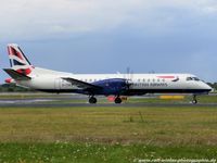 G-CDEB @ EDDL - Saab Scania 2000 - Eastern Airways col. British Airways - G-CDEB - 29.07.2015 - DUS - by Ralf Winter