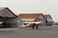 N481DM @ SZP - 2001 American Champion 7GCBC EXPLORER, Lycoming O-320 150 Hp, at Ray's Aviation ramp - by Doug Robertson