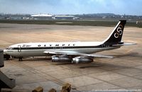 SX-DBI @ EDDL - Boeing 720-051B - Olymic Airways Pinios'- SX-DBI - 1980 - DUS - From a slide - by Ralf Winter