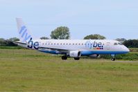 G-FBJG @ LFRB - Embraer ERJ-175STD, Taxiing to holding point rwy 25L, Brest-Bretagne airport (LFRB-BES) - by Yves-Q