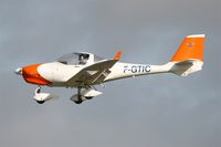 F-GTIC @ LFRB - Aquila A210 (AT01), On final rwy 07R, Brest-Bretagne airport (LFRB-BES) - by Yves-Q