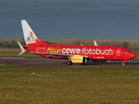 D-ATUH @ EGSH - Departing NWI in a new CEWE livery