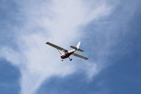 N734ES @ SZP - 1977 Cessna 172N SKYHAWK, Lycoming IO-320-H2AD 160 Hp, takeoff climb Rwy 22 - by Doug Robertson