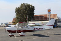 N734ES @ SZP - 1977 Cessna 172N SKYHAWK, Lycoming O-320-H2AD 160 Hp - by Doug Robertson