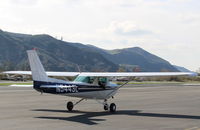 N5443L @ SZP - 1980 Cessna 152, Lycoming O-235 115 Hp, taxi to Rwy 04 - by Doug Robertson