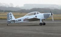 G-CJSM @ EGFH - The new resident aircraft, Raven 2 in the six-ship Team Raven formation for the 2017 display season. - by Roger Winser