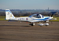G-BYWJ @ EGSU - Grob G-115E at Duxford. - by moxy