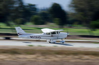 N5284S @ KPAO - N5284S touching down at Palo Alto airport - by Wilmer