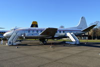G-ALWF @ EGSU - Vickers Viscount 701 in old BEA livery at Duxford. - by moxy
