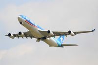 F-OSUN @ LFPG - Airbus A340-313, Take-off Rwy 27L, Roissy Charles De Gaulle Airport (LFPG-CDG) - by Yves-Q