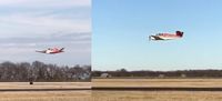 N2131D @ KLNC - Fly By - by David W.