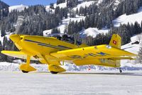 HB-YLM @ LSWS - Temporary Airfield of Schwarzsee, only open 1 to 2 days a year on the frozen lake