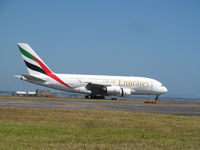 A6-EDD @ NZAA - landing on 23L - by magnaman